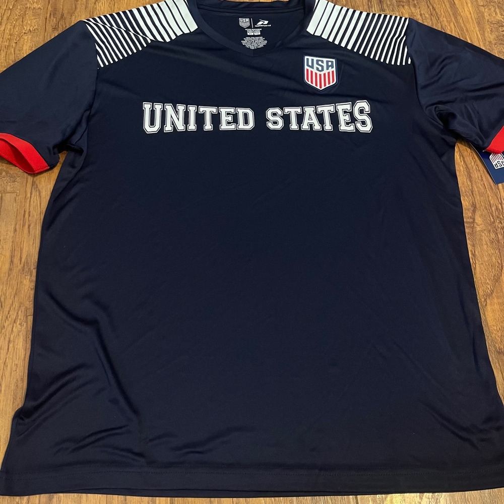 NWT Icon Sports USA Soccer Jersey Men's XL USMNT Gameday Performance Shirt